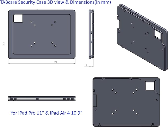 TABcare Anti-Theft Acrylic VESA Enclosure - Image 5