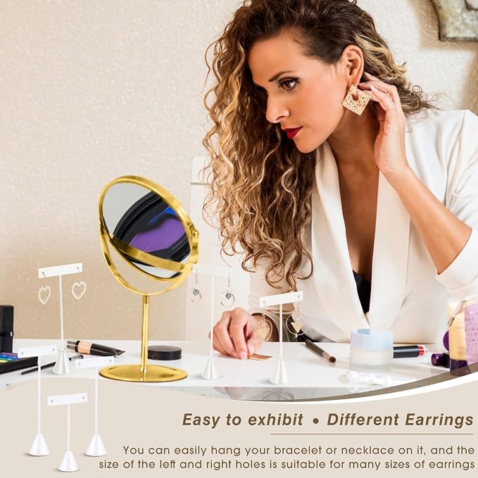 Marsui 12 Pcs Earring Display Set T Bar Earring Display Stand - Image 4