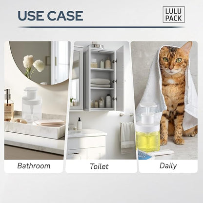 Lulupack Pump Bottle Dispenser for Soap - 8 oz Plastic Empty Container for - Image 7