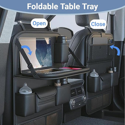 2 Pack Leather Car Backseat Organizer - Image 3
