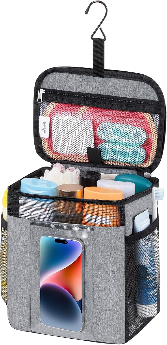 Lifewit Mesh Shower Caddy Bag Portable, Quick Dry Hanging Bathroom Organizer by Lifewit