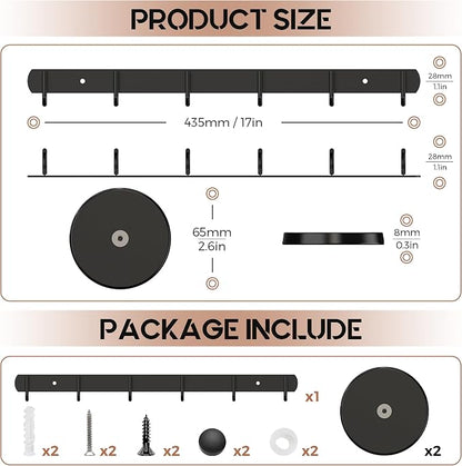 Magnetic Utensil Holder For Fridge, Heavy Duty Magnetic Coat Rack For Metal Door - Image 6