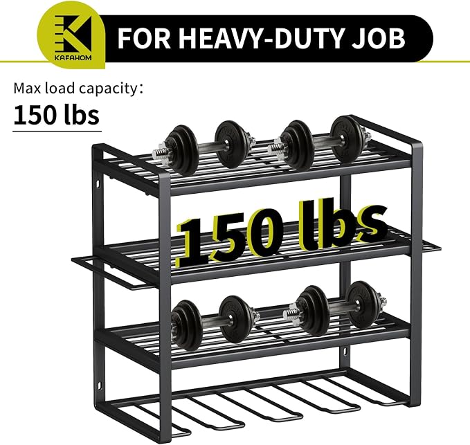 KAFAHOM Power Tool Organizer, 4 Layer Drill Holders Wall Mount, Heavy Duty - Image 2