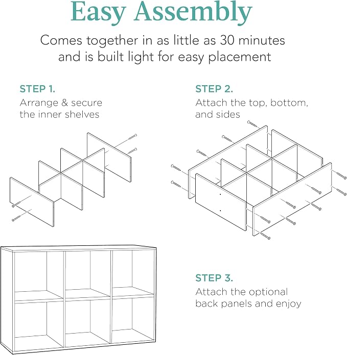 Best Choice Products 6-Cube Storage Organizer, 13.5in Shelf Opening, Display - Image 7