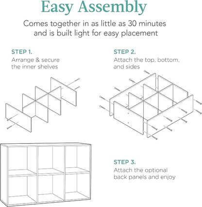 Best Choice Products 6-Cube Storage Organizer, 13.5in Shelf Opening, Display - Image 7