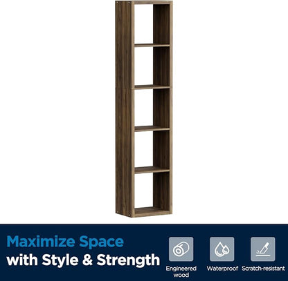 5 Cube Storage Organizer Single Row, Cube Shelf - Image 8