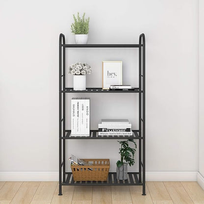 JSB 4-Tier Adjustable Shelving Unit, Heavy Duty Storage Rack Organizer Metal - Image 4