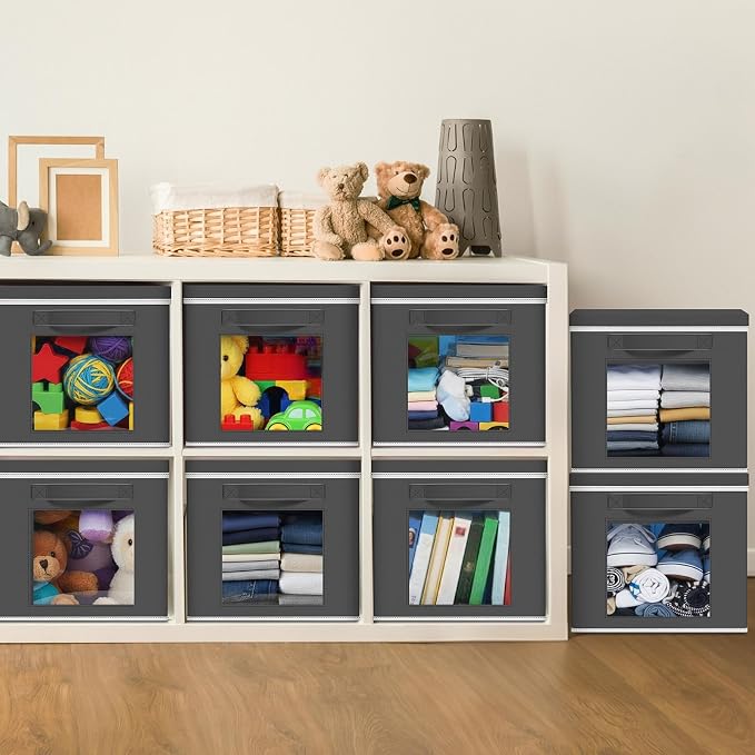 Threehoney 10 Pcs Fabric Storage Cubes - Image 2
