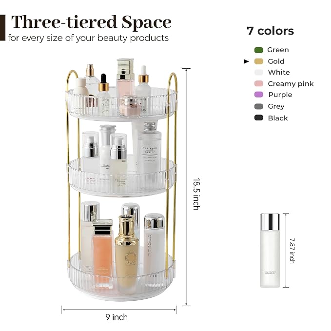 Aveniee Rotating Makeup Organizer - Image 3