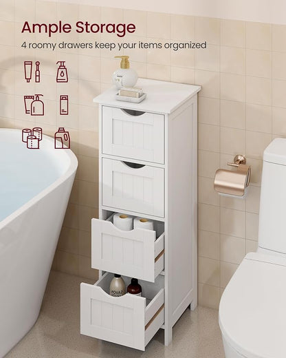 VASAGLE Floor Storage Cabinet, Freestanding Storage Organizer - Image 4