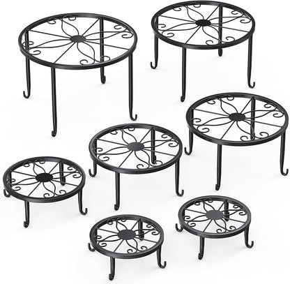 7-Pack Heavy-Duty Metal Plant Stands, Anti-Rust - Image 3