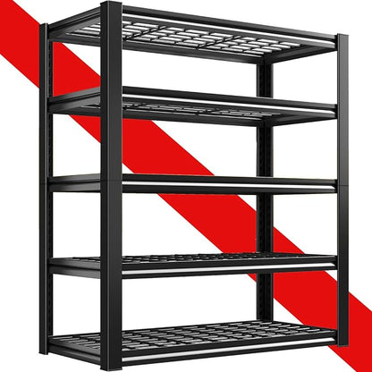 72H Storage Shelves Heavy Duty, 2800 LBS Garage Storage Shelves, 5-Tier by Unknown