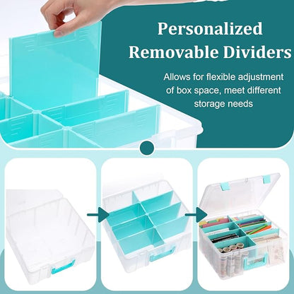 BTSKY Clear Plastic Dividing Storage Box - Image 4