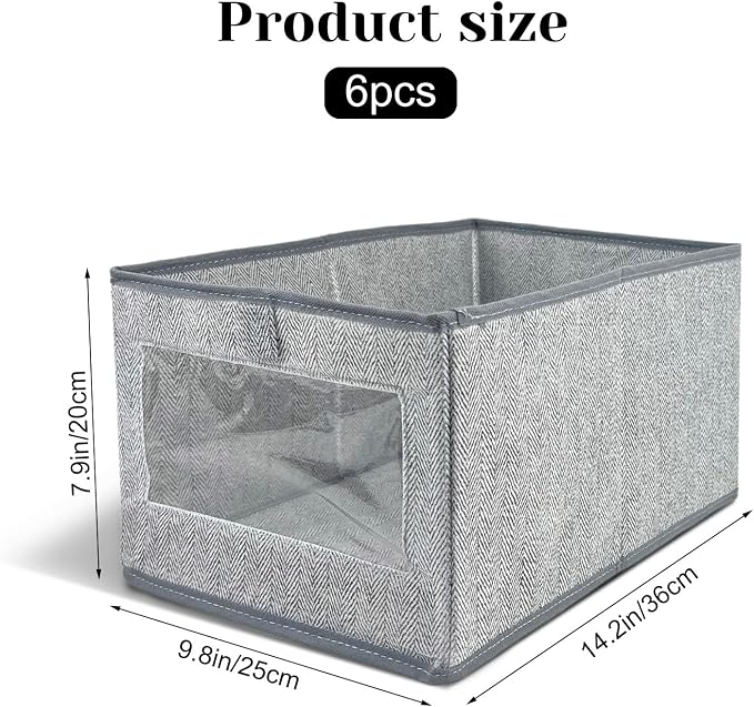 6 Pieces Linen Closet Storage Bins - Image 2