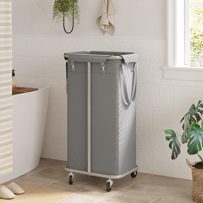 WOWLIVE 100L Rolling Laundry Hamper - Image 3