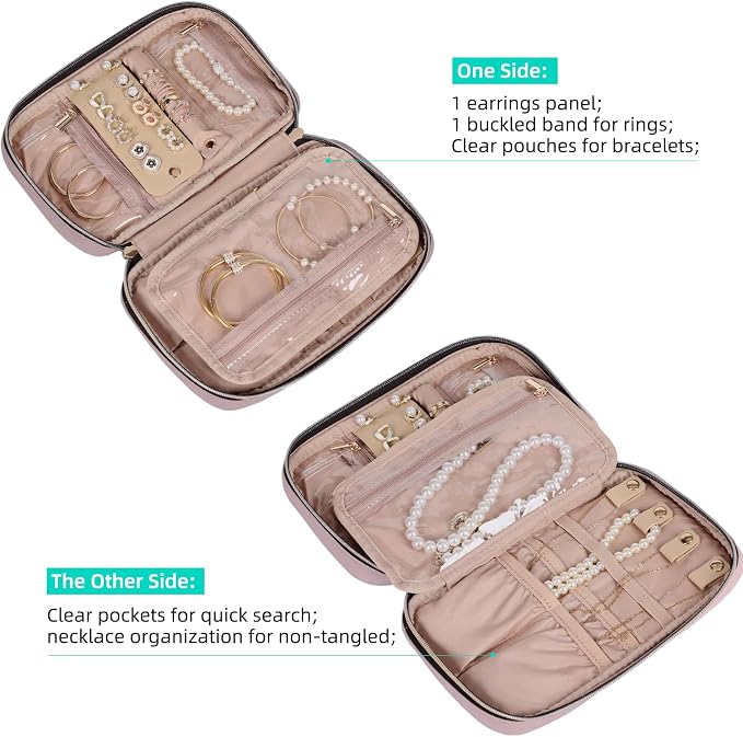NISHEL Travel Jewelry Case, Holiday Organizer - Image 3