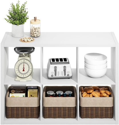 Furinno HERMITE Kitchen Island, 6-Cube Coffee Bar, Extra Thick Kitchen Storage - Image 6