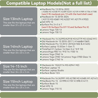PU Leather Laptop Sleeve Compatible - Image 2