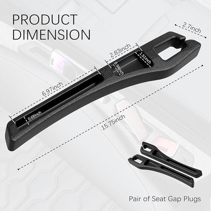 2PCS Car Seat Gap Filler Organizer, 2 in 1 Car Gap Filler - Image 2