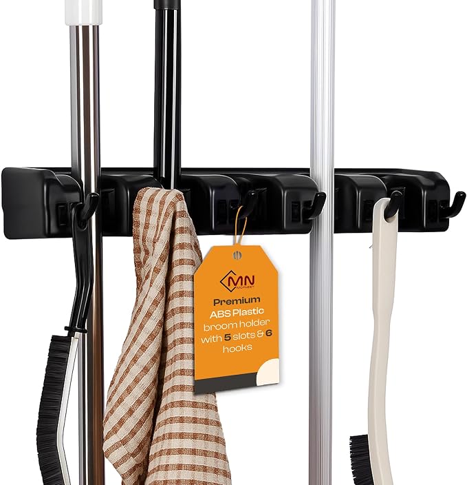 Heavy Duty ABS Plastic Broom Holder by Unknown
