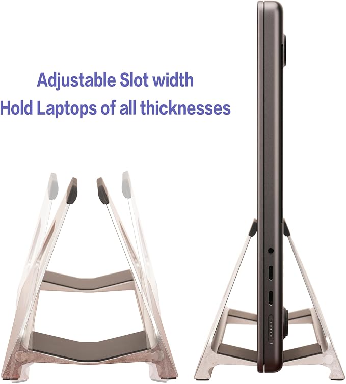 Vertical Laptop Stand, Space Saving Holder - Image 4