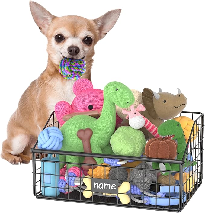 Kaiferty Indestructible Dog Toy basket, Small Toy Box by Kaiferty