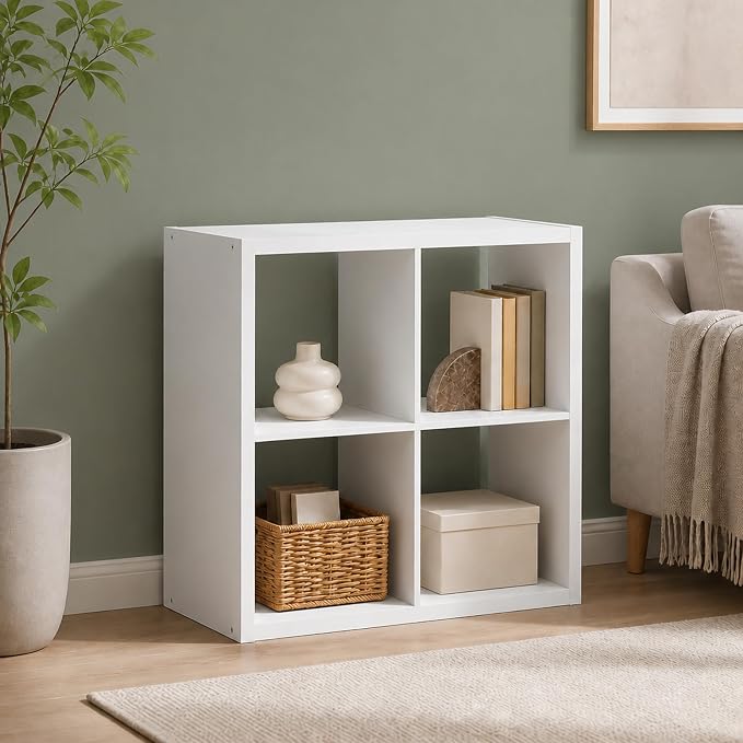 4-Cube Cubicle Bookshelf, Cube Bookcase by Furevol