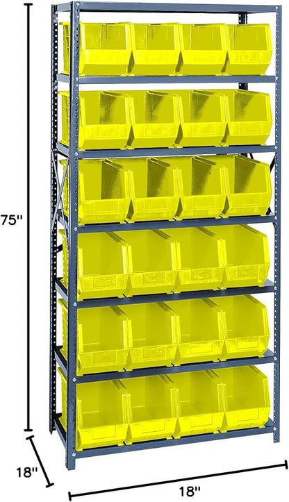 Quantum Storage Systems QSBU-265YL Giant Open Hopper Steel Shelving System - Image 2