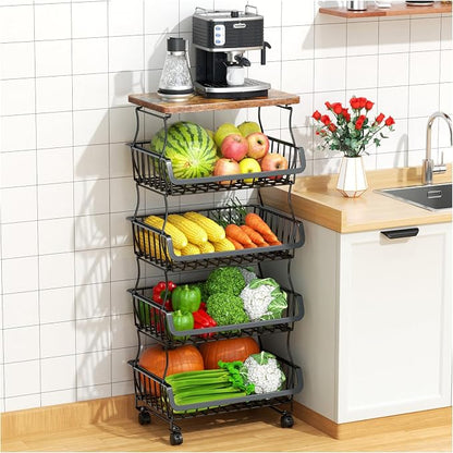 Gsiekare 5 Tier Fruit and Vegetable Basket by Gsiekare