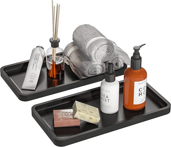 Weenson Bathroom Vanity Trays for Countertop Toiletries Decor Candle Perfume by Weenson