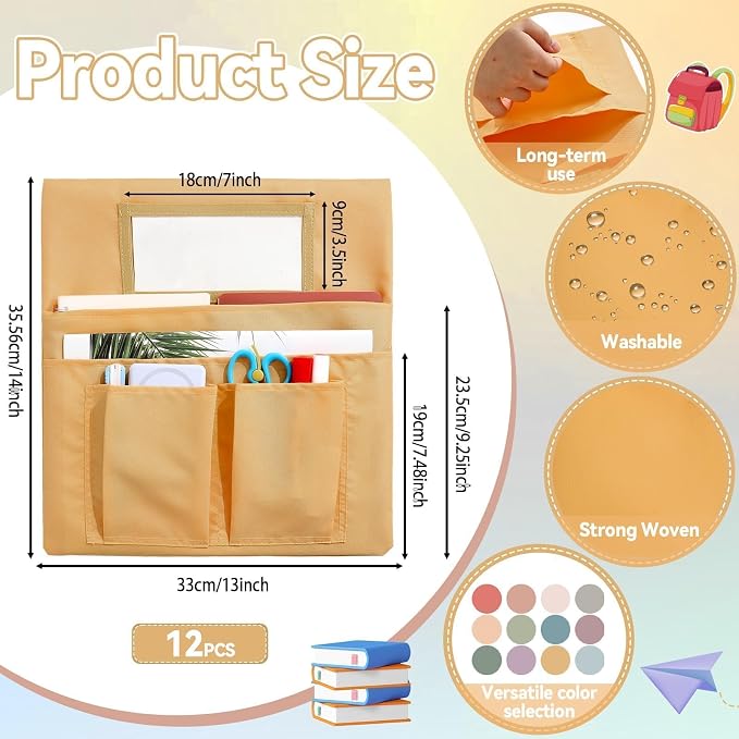 gisgfim 12 Pcs Small Chair Pockets - Image 2
