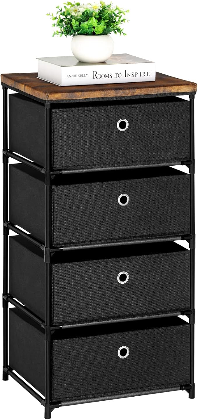 HAITRAL Fabric Storage Chest, Drawer Clothes Organizer by HAITRAL
