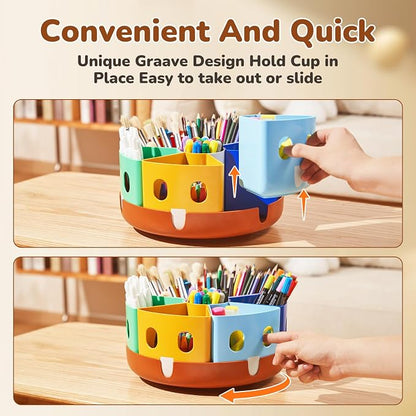 GAMENOTE Rotating Art Supplies Organizer - Image 6