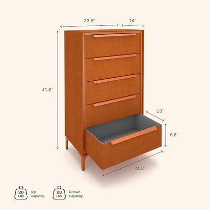 tinge Naima Premium Fabric Dresser - Image 3