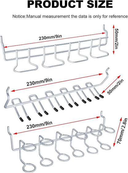 MDEOOSKY Stainless Steel Pegboard Tool Organizer Set, Heavy Duty Screwdriver & - Image 2