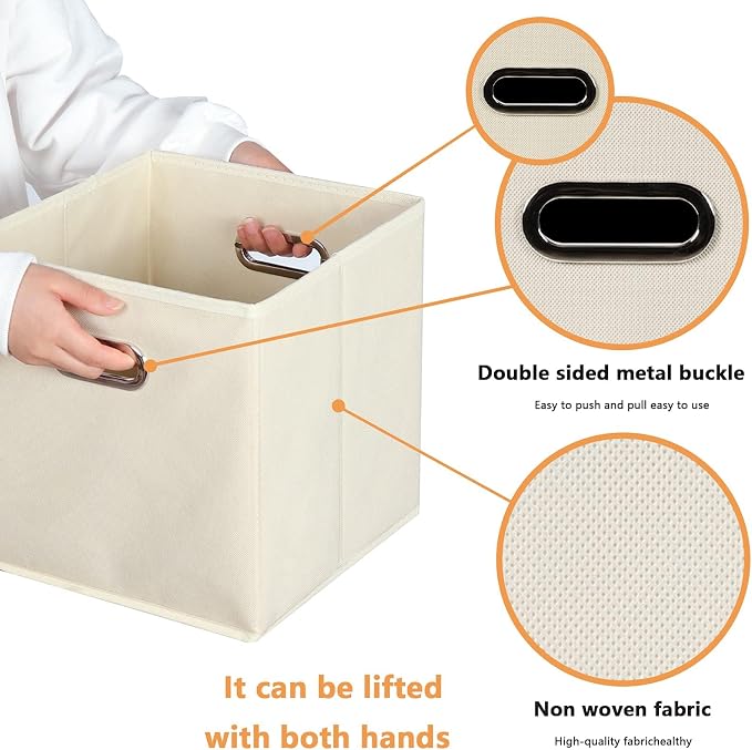 Fabric storage bins Cubes, Fabric Cube Organizer - Image 7