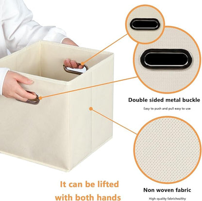 Fabric storage bins Cubes, Fabric Cube Organizer - Image 7