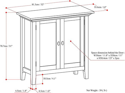 SIMPLIHOME Redmond Storage Cabinet - Image 3