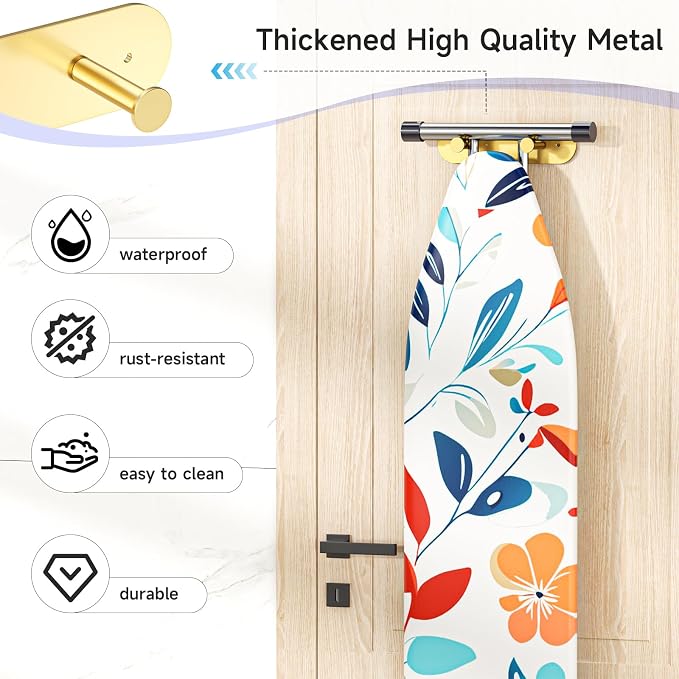 Ironing Board Hanger Wall Mount, Ironing Board Holder - Image 6