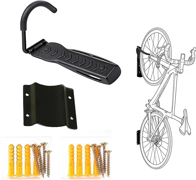 Wall Mount Bicycles Hanger, Bike Rack Garage Wall Mount, Indoor Bike Storage by Unknown