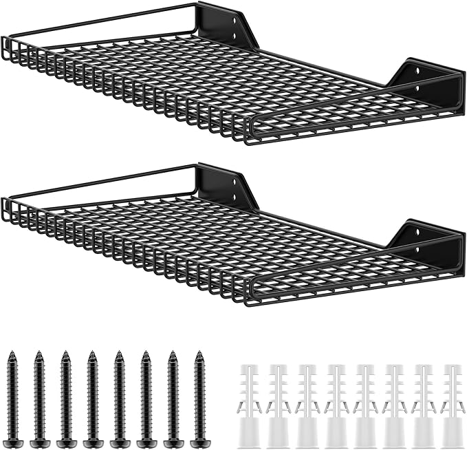 WALMANN 2 Pack Garage Wall Shelf, 23.5" x 12" Wall Mounted Storage Shelves - Image 8