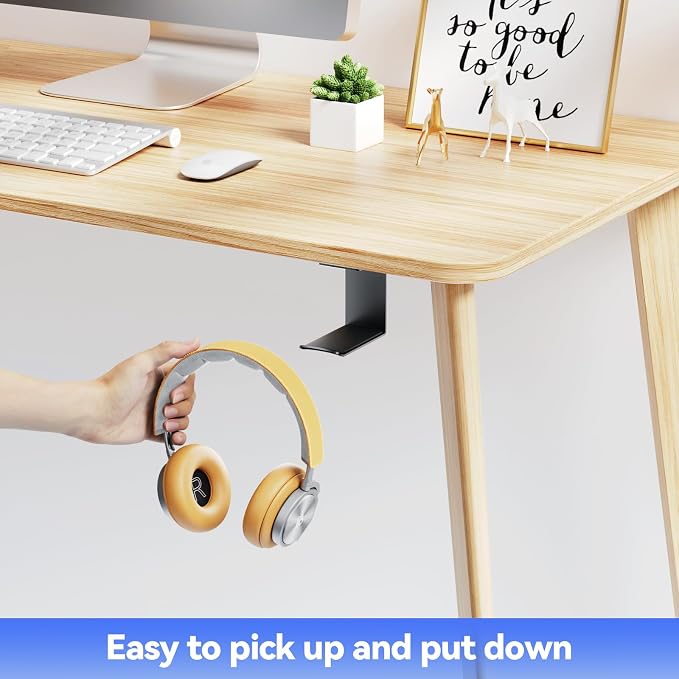 Headphone Stand Hanger, Headset Holder Mount, Aluminum Hook - Image 3