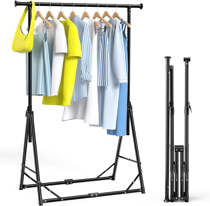 MAXLEAD HOME Clothes Rack Foldable Clothing Rack, 64.5''H Collapsible Garment by MAXLEAD