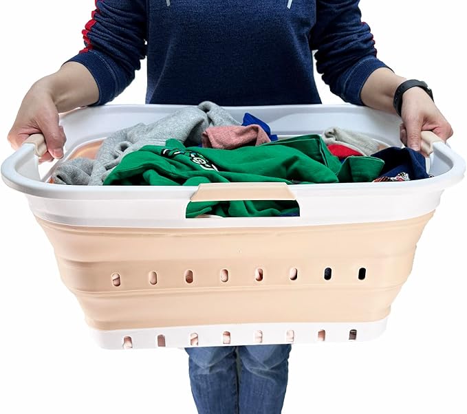 SAMMART 42L Collapsible Plastic Laundry Basket - Image 6