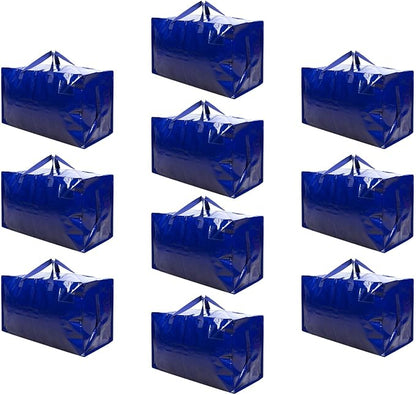 VENO 10 Pack Moving Bags and Large Christmas Decoration Storage Bins by Veno