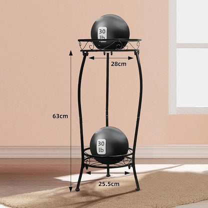 2 Pack Plant Stand Indoor Outdoor 2 Tier 27" Tall Metal Potted Holder Rack - Image 5