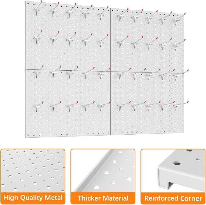 TORACK Metal Pegboard Panels and Hooks - Image 5