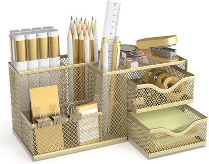 Mesh Desk Organizer, Pen Organizer by Unknown