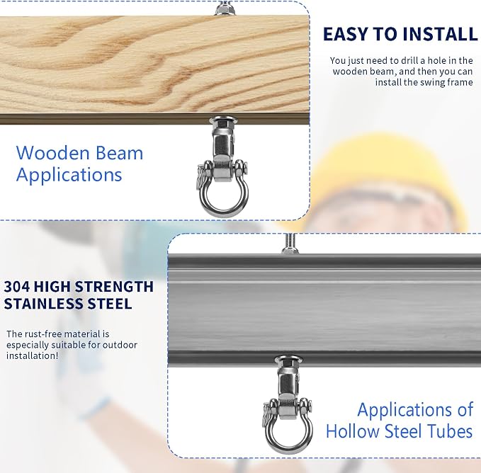 4-Pack Heavy Duty Swing Hangers - Image 3