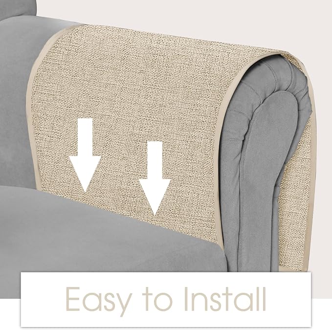 Joywell Beige Remote Control Holder Recliner Armchair Caddy Couch Caddy Sofa - Image 5